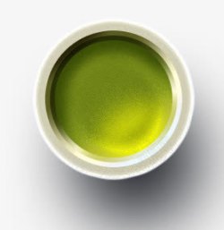 日式抹茶俯视角度抹茶饮料高清图片