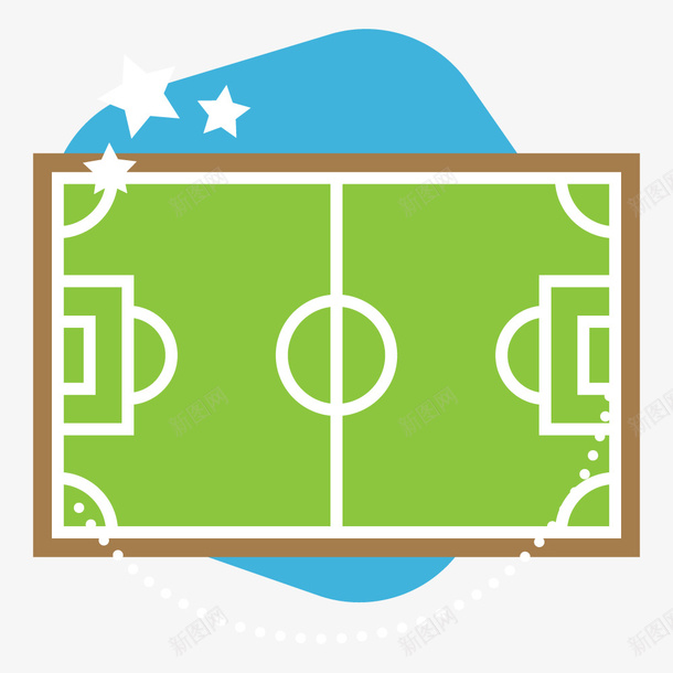 足球运动绿色足球场图标矢量图ai_新图网 https://ixintu.com 世界杯 大球 比赛 矢量图设计 竞赛 绿色足球场图标 设计 足球运动 矢量图