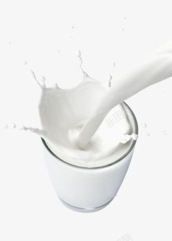往碗里倒入牛奶飞溅的牛奶高清图片