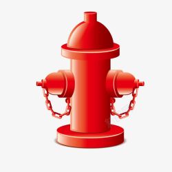 红色消防栓消防栓消防图标高清图片
