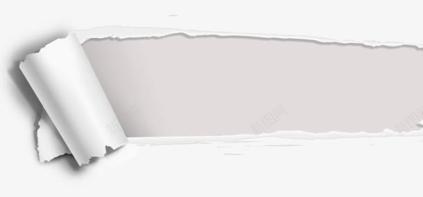 白色的撕纸效果元素png免抠素材_新图网 https://ixintu.com 元素 撕开的墙纸 效果 白色