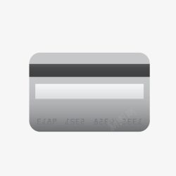 磁条信用卡银行卡背面高清图片