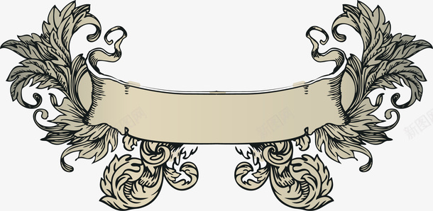 手绘复古欧式商标丝带花纹矢量图ai免抠素材_新图网 https://ixintu.com 吊牌 品牌 商标 徽章 标志 欧式商标丝带花纹 欧式标签 花纹 花纹贴纸 荣誉 边框 麦穗 矢量图