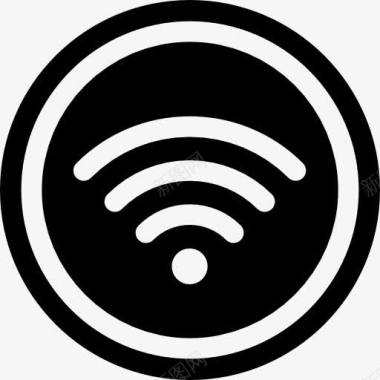 WiFi按钮图标图标