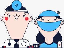 健康服务小屋图标免抠医生护士图标高清图片