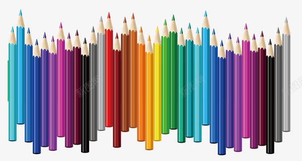 铅笔png免抠素材_新图网 https://ixintu.com 彩色 画画 繁多 铅笔
