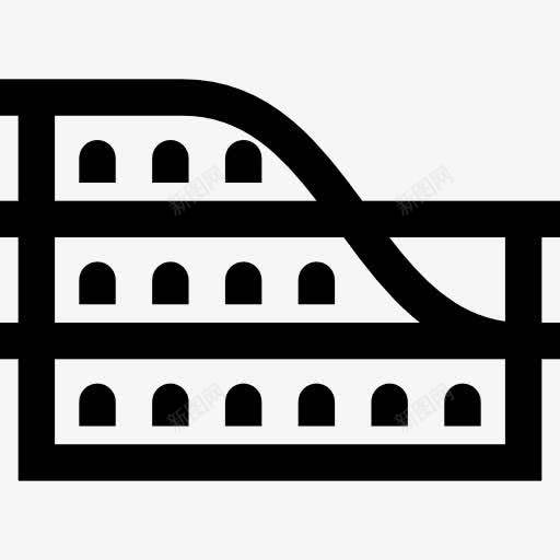 体育馆图标png_新图网 https://ixintu.com 仿古 体育馆 地标 建筑 形状 意大利 纪念碑 罗马