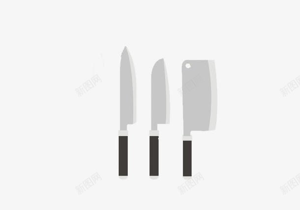 三种菜刀的侧面图png免抠素材_新图网 https://ixintu.com 三种类型 侧面图 卡通 菜刀
