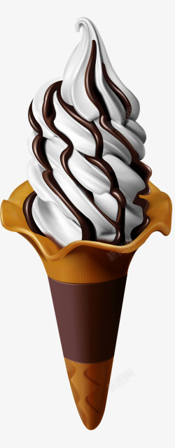 火炬冰淇淋巧克力美味冰淇淋高清图片