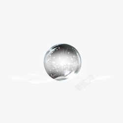 水晶球免费下透明水晶球元素高清图片