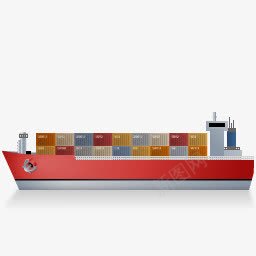 集装箱船离开红色图标png_新图网 https://ixintu.com container left red ship trade 容器 左 红色的 船 贸易