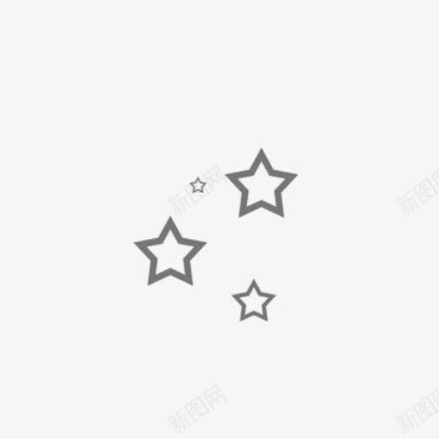 小星星图案png免抠素材_新图网 https://ixintu.com 五角星装饰图案 四个五角星 星星 星星素材