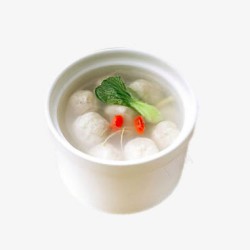 青菜螺丝汤灌汤福州鱼丸汤高清图片