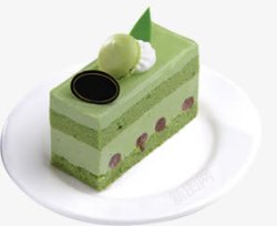 绿色抹茶蛋糕夹心素材