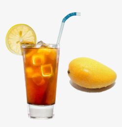 芒果味芒果柠檬茶高清图片