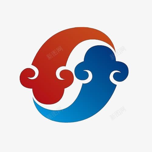 阴阳鱼logo图标png_新图网 https://ixintu.com logo 元素 图标 阴阳鱼