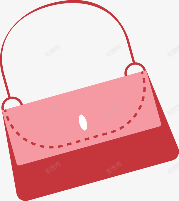 粉红色时尚女士包包png免抠素材_新图网 https://ixintu.com 包包 女士包包 手拎包 矢量png 粉红色 粉色包包