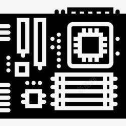CPU芯片主板图标高清图片