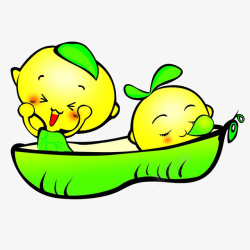 豌豆宝宝可爱的卡通豆宝宝高清图片