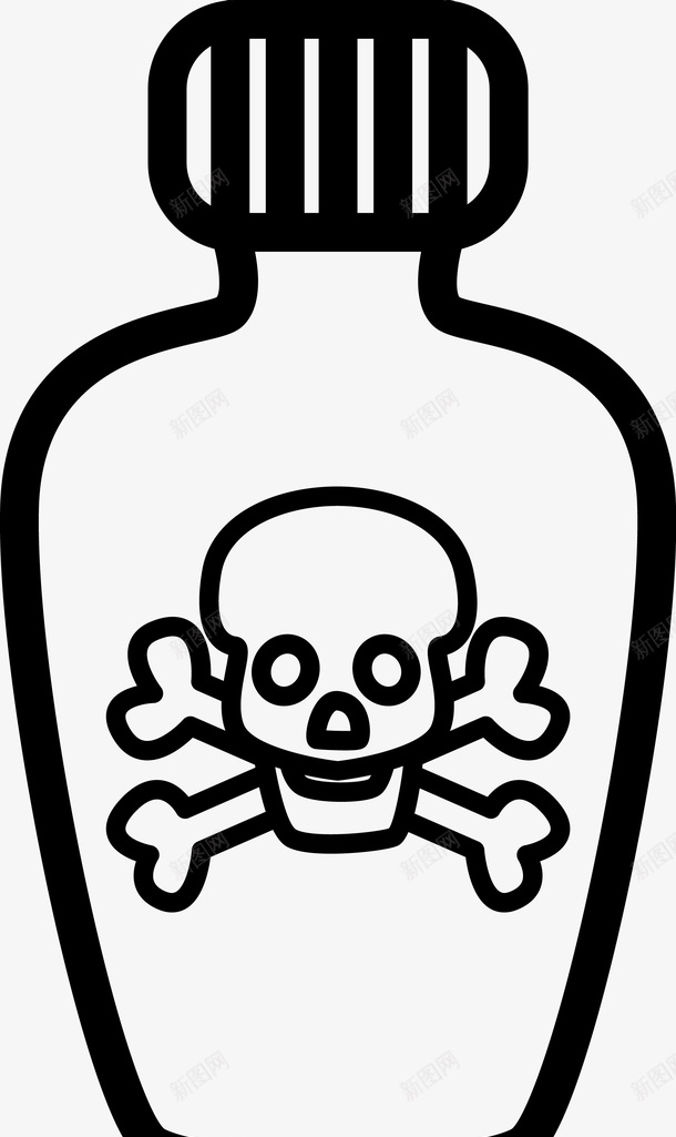 有毒物品图标矢量图ai_新图网 https://ixintu.com 化学 化学品 化学品图标 医疗 图标 毒 药品 药物 药瓶 矢量图