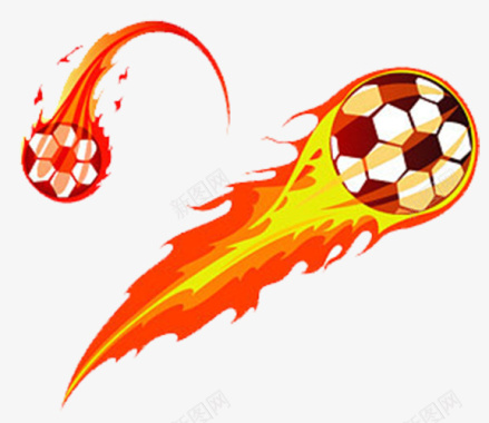 火焰足球图标图标