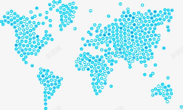 地界地图png免抠素材_新图网 https://ixintu.com 世界五大洲 亚洲 地图 地界地图 旅行 欧洲 网格 网格地图 销售网络