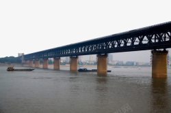 武汉地标展板武汉长江大桥江景高清图片