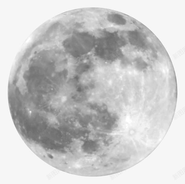 浅灰色月球表面png免抠素材_新图网 https://ixintu.com 地理 宇宙 星球 月球 浅灰色