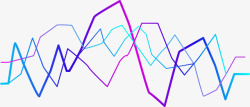 动感数据手绘股票曲线装饰图案矢量图高清图片