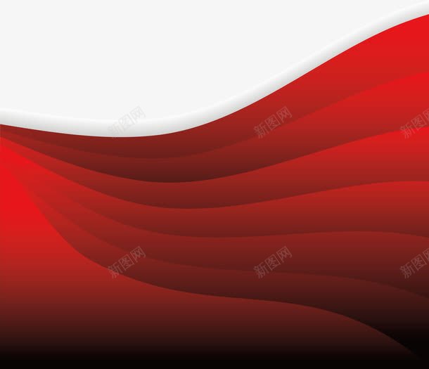 暗红色折叠边框png免抠素材_新图网 https://ixintu.com 暗红色 暗红色条纹 暗红色边框 条纹 波纹 矢量png