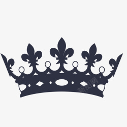 皇冠效果图黑色皇冠头饰图标高清图片
