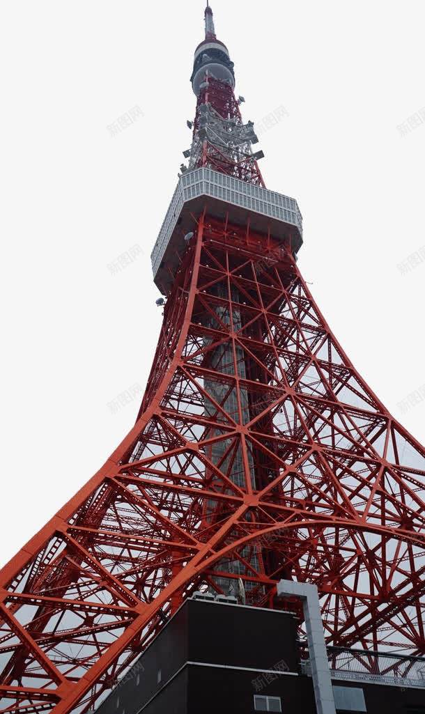 红白相间的东京塔png免抠素材_新图网 https://ixintu.com Tokyo Tower 东京 东京塔 东京铁塔 日本电波塔 景点 红白相间