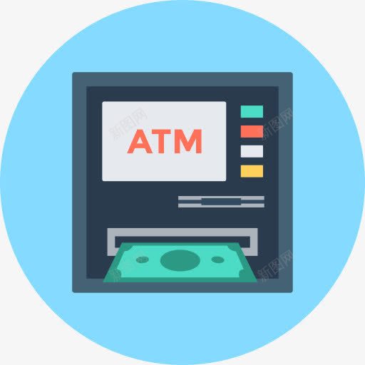 ATM图标png_新图网 https://ixintu.com ATM提款机 业务 商业和金融 商务 机 现金点 购物 钱