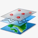 地理信息系统层地图iconslandgps图标图标