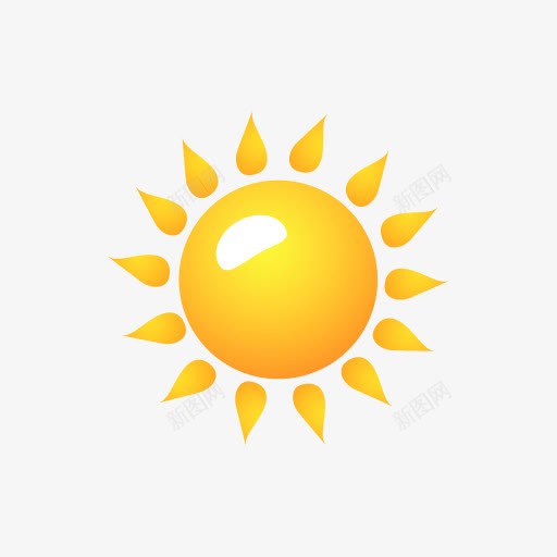 太阳图标卡通太阳图标黄色太阳pnpng_新图网 https://ixintu.com png素材 卡通太阳图标 太阳图标 黄色太阳