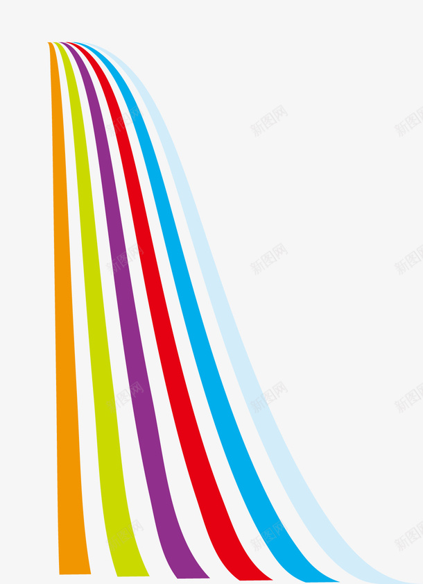 彩色流线矢量图eps免抠素材_新图网 https://ixintu.com 不规则图 彩图 彩带 彩色 彩色流线 流线型 矢量图