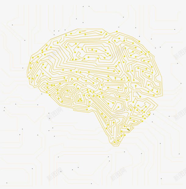 大脑线路板png免抠素材_新图网 https://ixintu.com 大脑 线路板