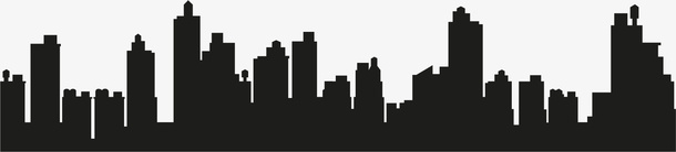黑白城市插图夜间城市png免抠素材_新图网 https://ixintu.com 城市 夜间 悬浮 黑白