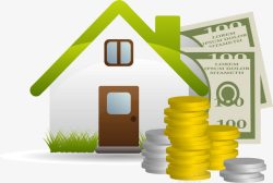 房产价值手绘房屋贷款高清图片