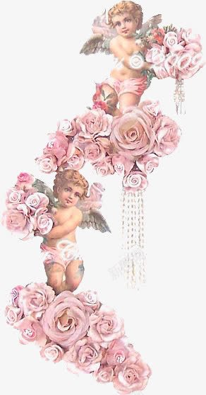 天使png免抠素材_新图网 https://ixintu.com 卡通天使 基督 小天使 手绘天使 油画天使 粉色玫瑰