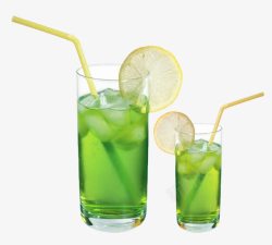 绿色青瓜一家人的健康饮料高清图片