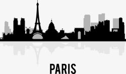 法国巴黎城市缩影矢量图素材