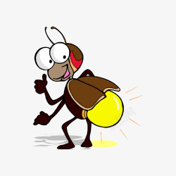 甲虫动物王国卡通萤火虫高清图片