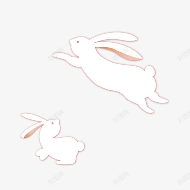 卡通兔子png免抠素材_新图网 https://ixintu.com 兔子 兔子简笔画 卡通 可爱 奔跑 小白兔 手绘 玩耍 白兔子