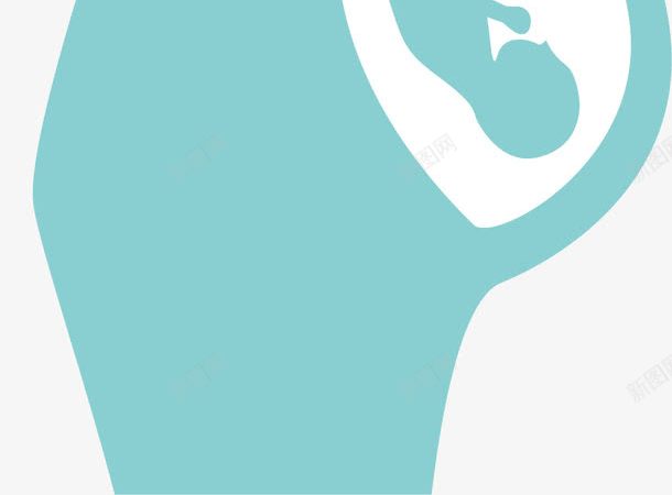 蓝色孕妇png免抠素材_新图网 https://ixintu.com 孕妇 孕妇卡通 孕妇手绘 孕妈妈卡通 怀孕女人 蓝色