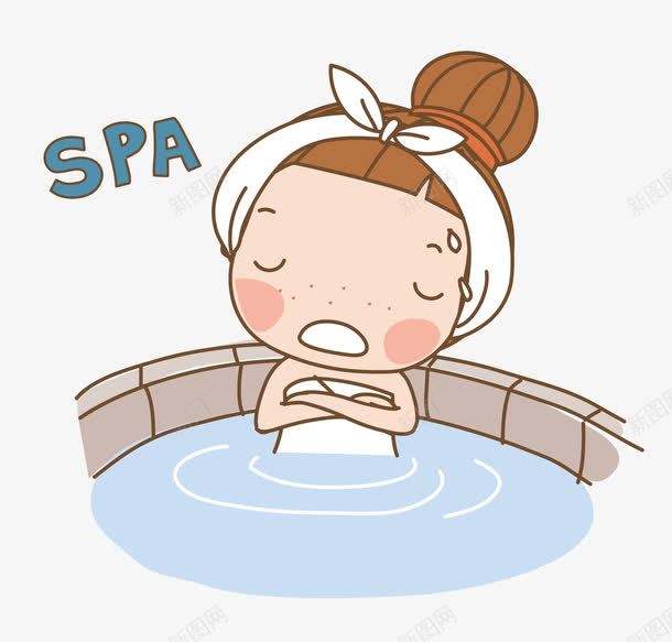 洗澡的女孩png免抠素材_新图网 https://ixintu.com spa 可爱 害羞 插画 水 洗澡的女孩 矢量素材 美女洗澡