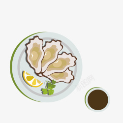 生蚝PNG图卡通的生蚝大餐图矢量图高清图片
