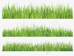 手绘创意绿色植物草地矢量图素材