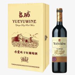 佳酿长城赤霞珠干红葡萄酒木盒高清图片