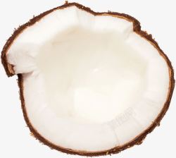 棕色椰子壳椰子半个高清图片
